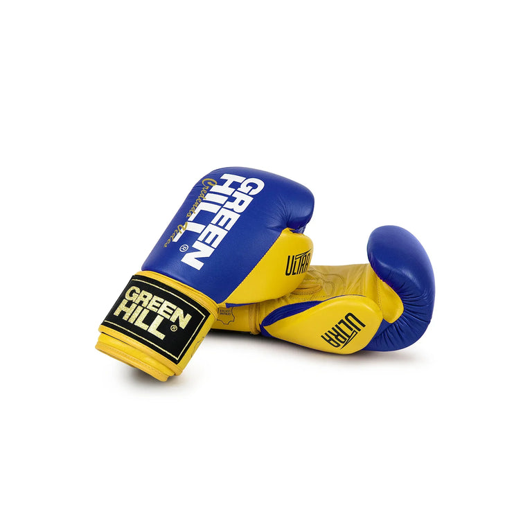 Green Hill Boxing Gloves Ultra Blue/Yellow