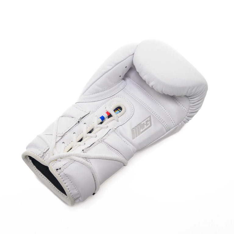 Joya Gear Boxing Gloves Elite Performance Laces Leather White