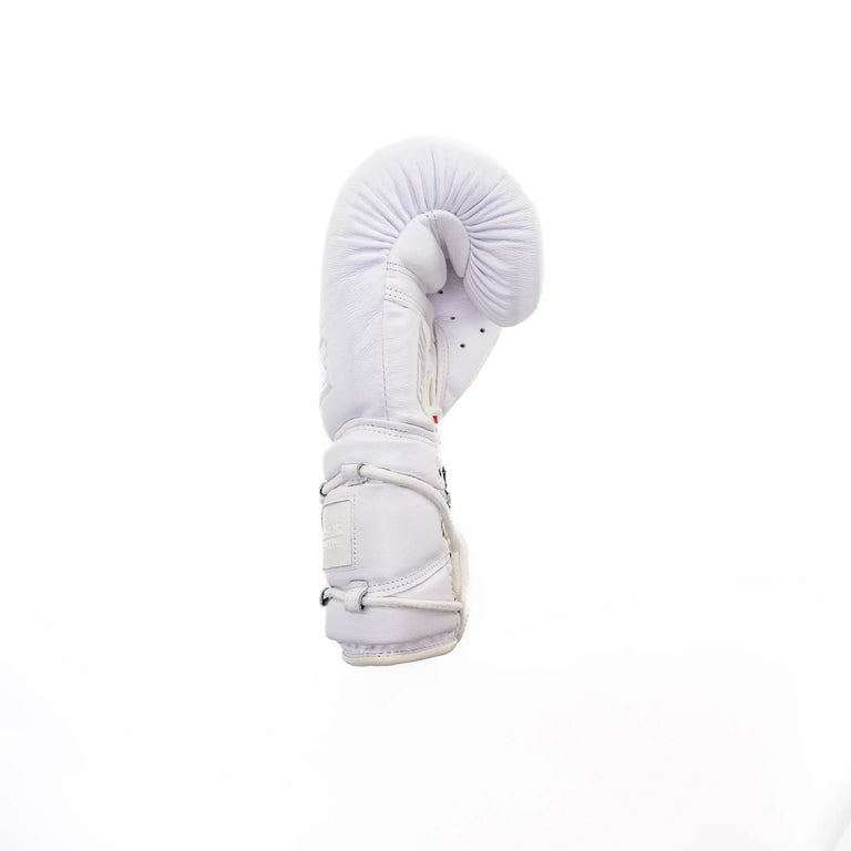 Joya Gear Boxing Gloves Elite Performance Laces Leather White