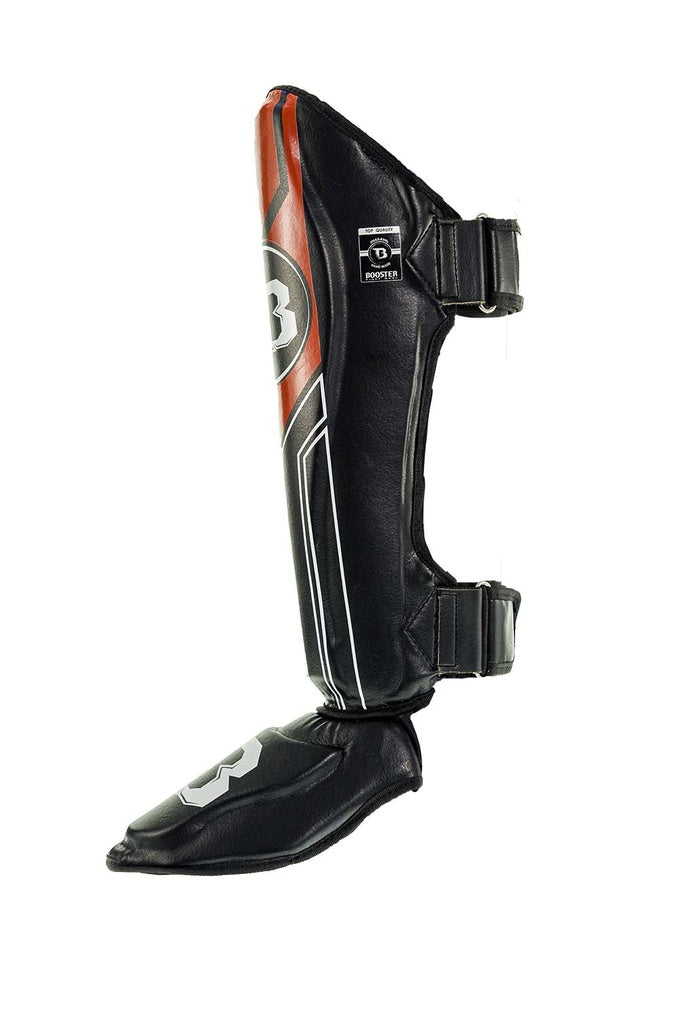 Booster Shin guards BSG V9 BLACK/RED