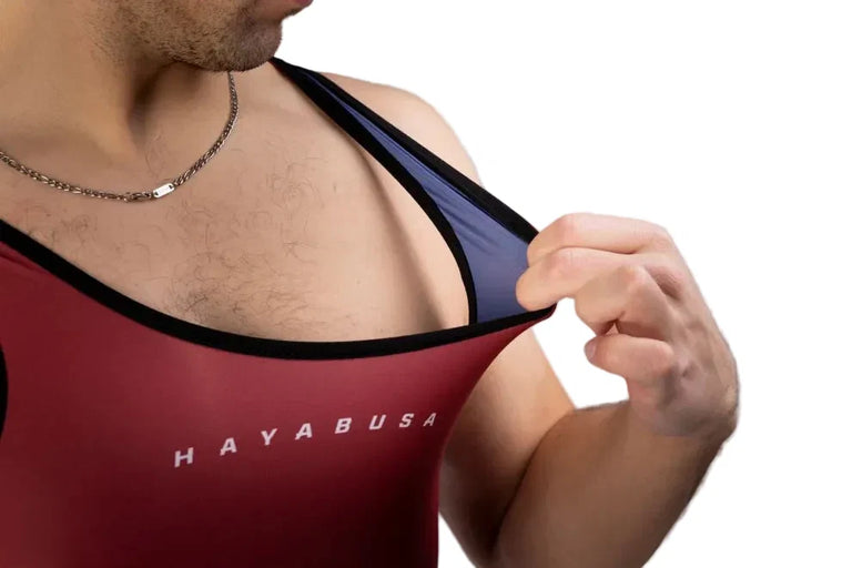 Hayabusa Men's Surge Wrestling Singlet Reversible Red/Blue