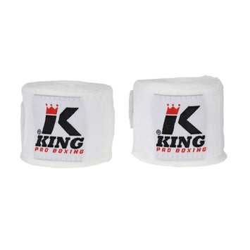 King Pro Boxing Bandage BPC White