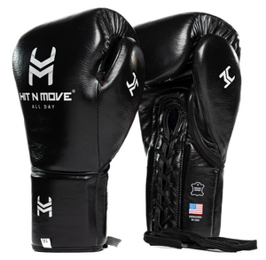 Hit N Move Boxing Gloves All Day Pro Lace Black