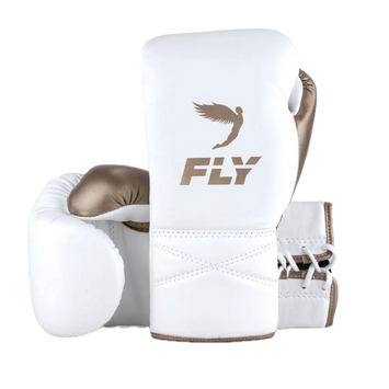 Fly Boxing Glove Superlace White/Gold