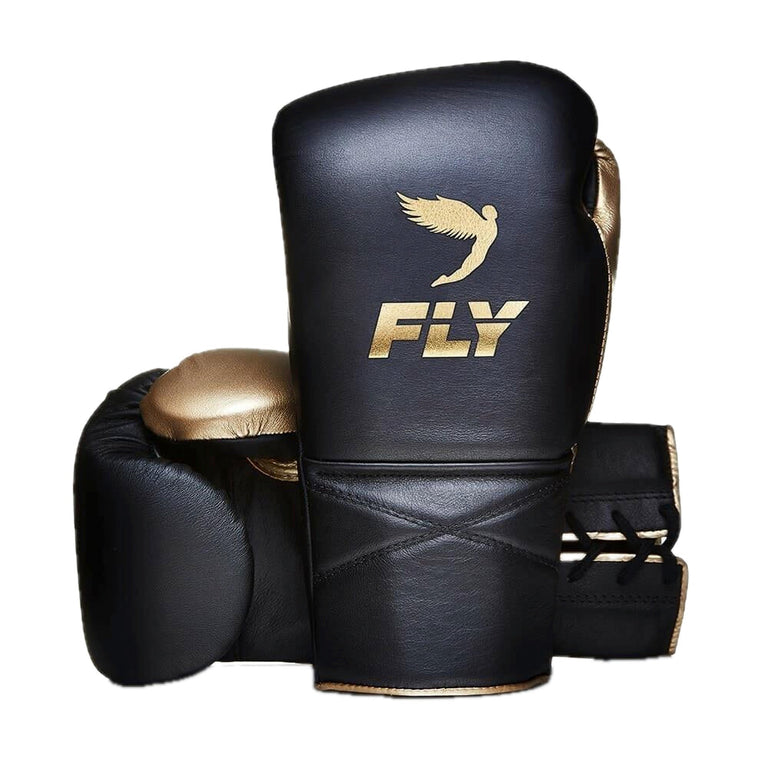 Fly Boxing Glove Superlace Black/Gold
