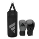Adidas Punching Bag Set for Kids Grey/Black 10 Oz - 20 Kg