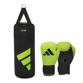 Adidas Punching Bag Set for Kids Green/Black 10 Oz - 20 Kg