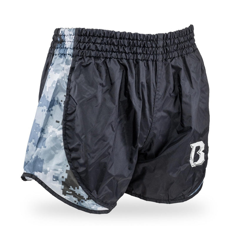 Booster Kickboxing Shorts Retro Hybrid Black/Camo Grey