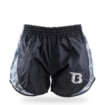 Booster Kickboxing Shorts Retro Hybrid Black/Camo Grey