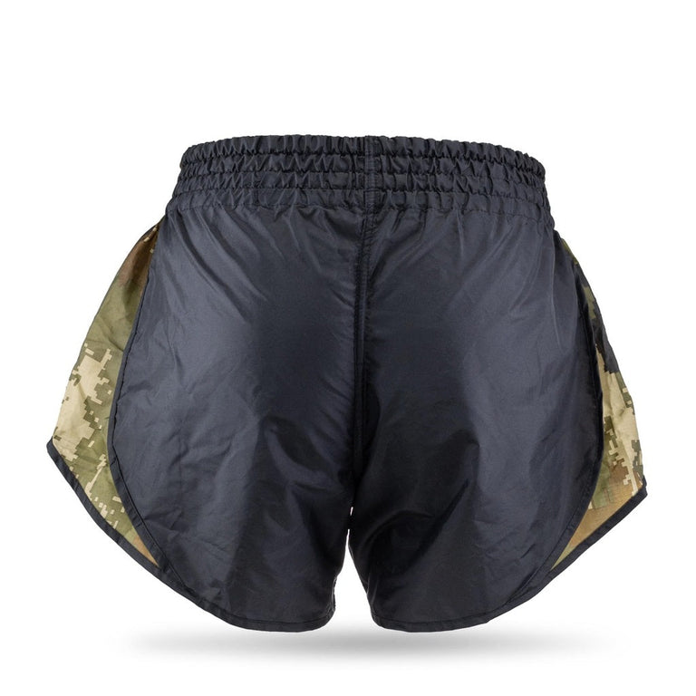 Booster Kickboxing Shorts Retro Hybrid Black/Camo Green