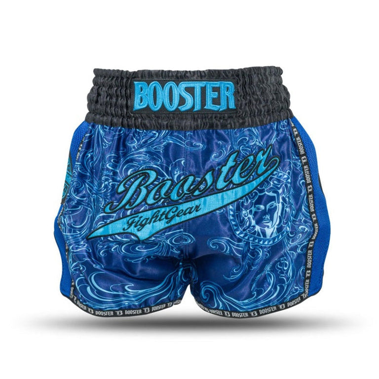 Booster Kickboxing shorts TBT Medusa Blue