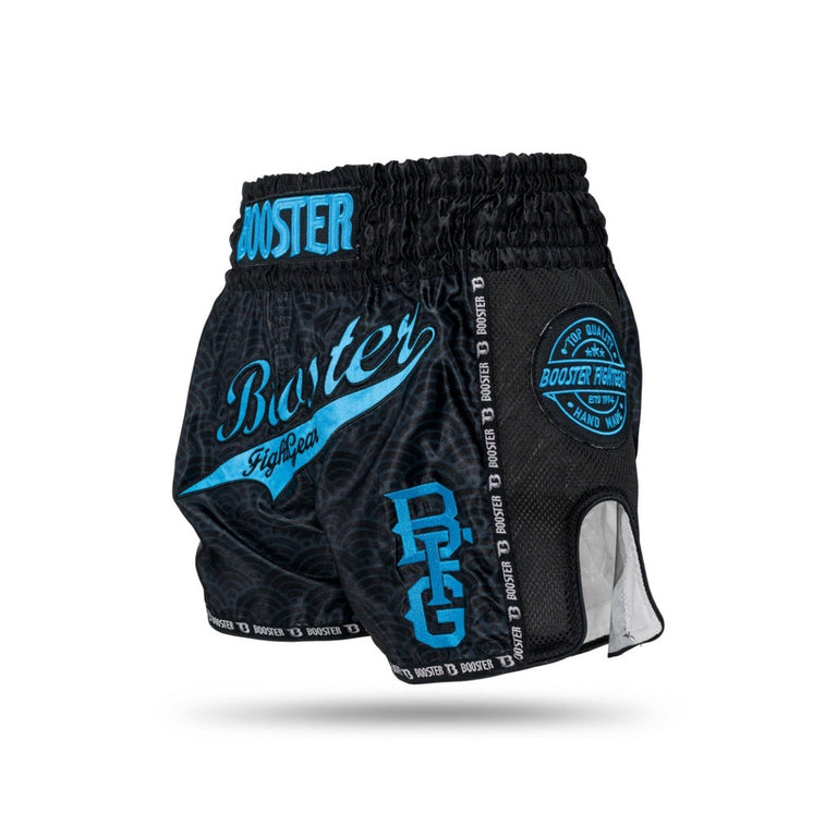 Booster Kickboxing shorts TBT Slugger Wave Black/Blue