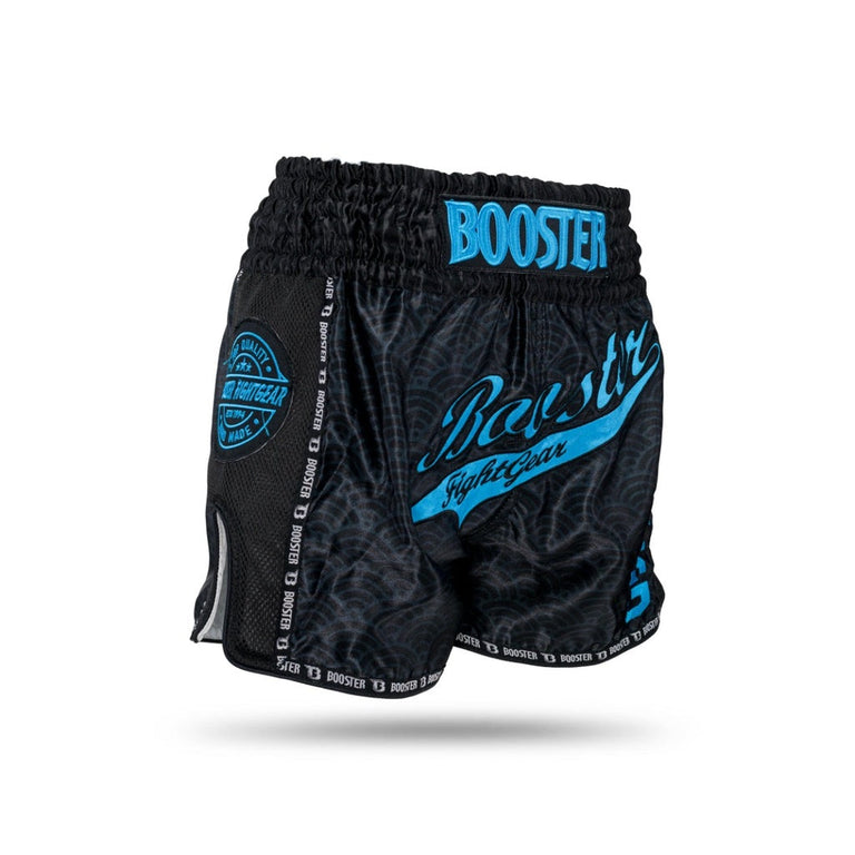 Booster Kickboxing shorts TBT Slugger Wave Black/Blue