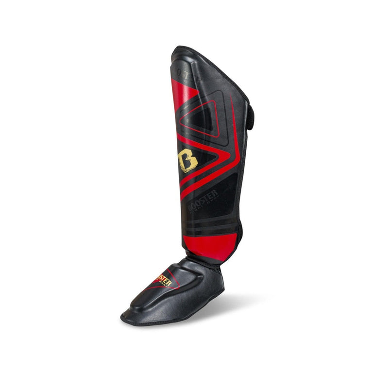 Booster Shin guard BSG V10 Black/Red