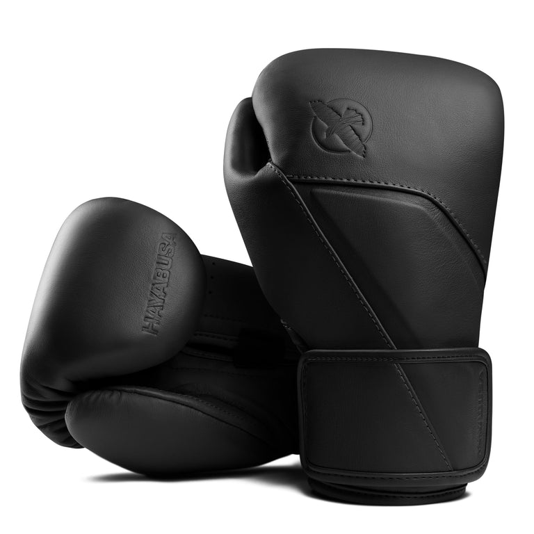 Hayabusa Boxing gloves E1 Leather Onyx Black