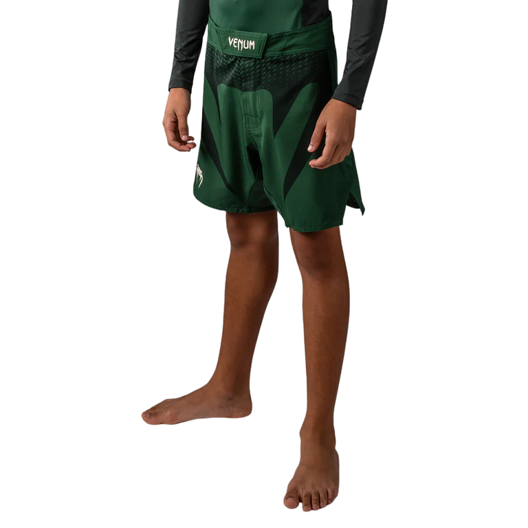 Venum Fight Shorts Attack Kids Green/White