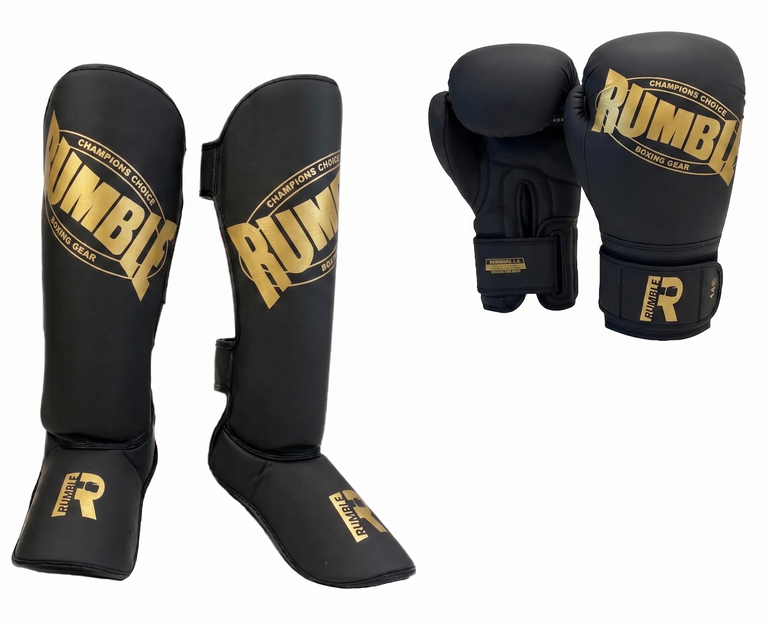 Rumble Kickboxing set Beginner 2.0 PU Black/Gold