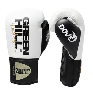 Green Hill Boxing gloves Dove Laces White/Black