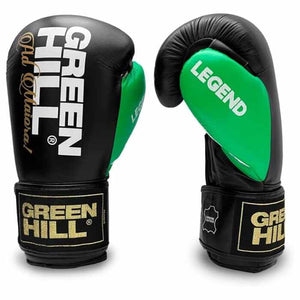 Green Hill Boxing Gloves Legend Black Edition Black/Green