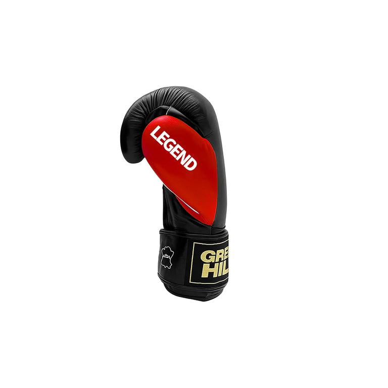 Green Hill Boxing Gloves Legend Black Edition Black/Red