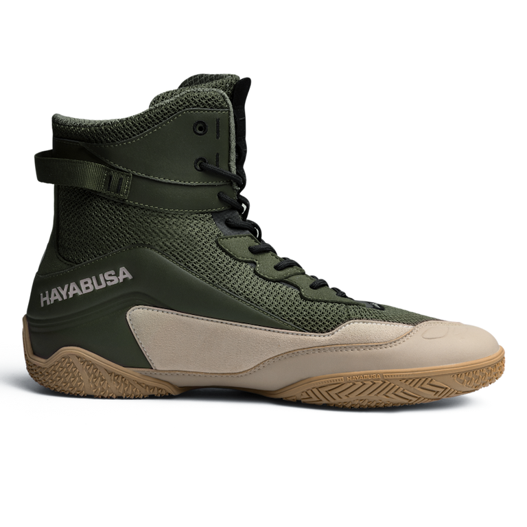 Hayabusa Boxing Shoes Talon Army/Tan