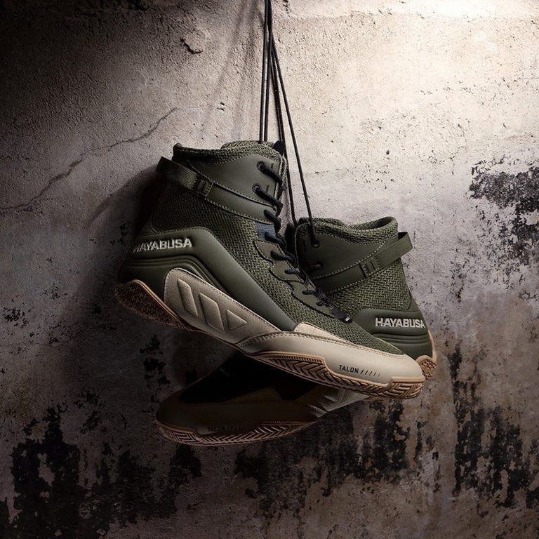 Hayabusa Boxing Shoes Talon Army/Tan