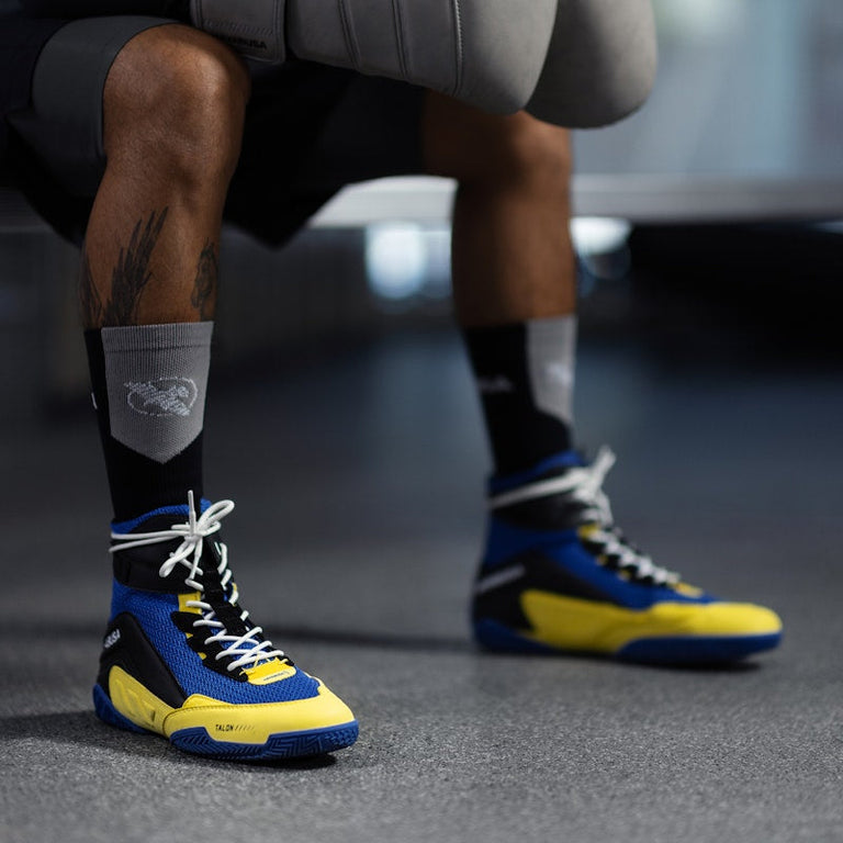 Hayabusa Boxing Shoes Talon Blue/Yellow