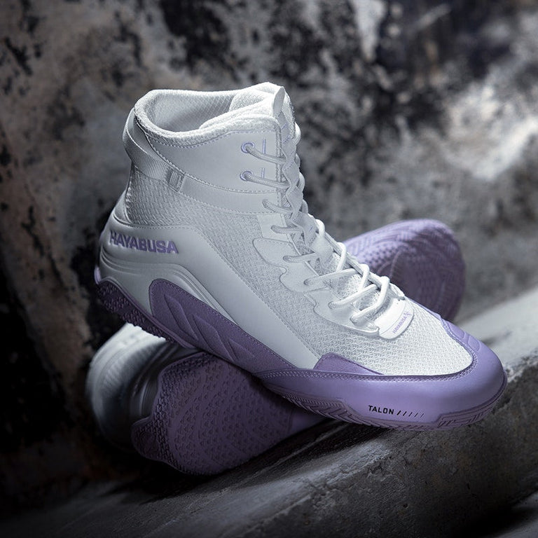 Hayabusa Boxing Shoes Talon White/Lavender