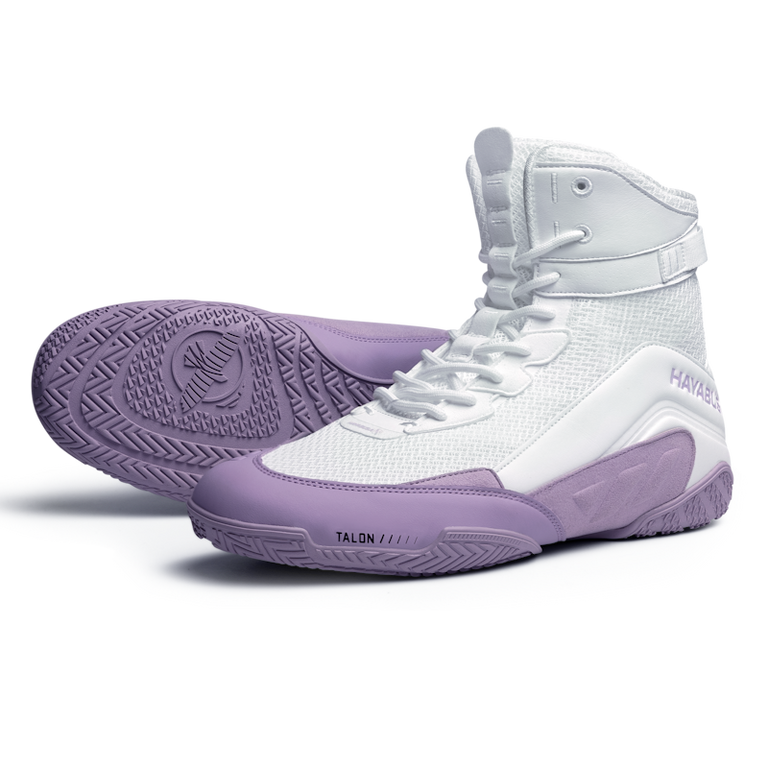Hayabusa Boxing Shoes Talon White/Lavender