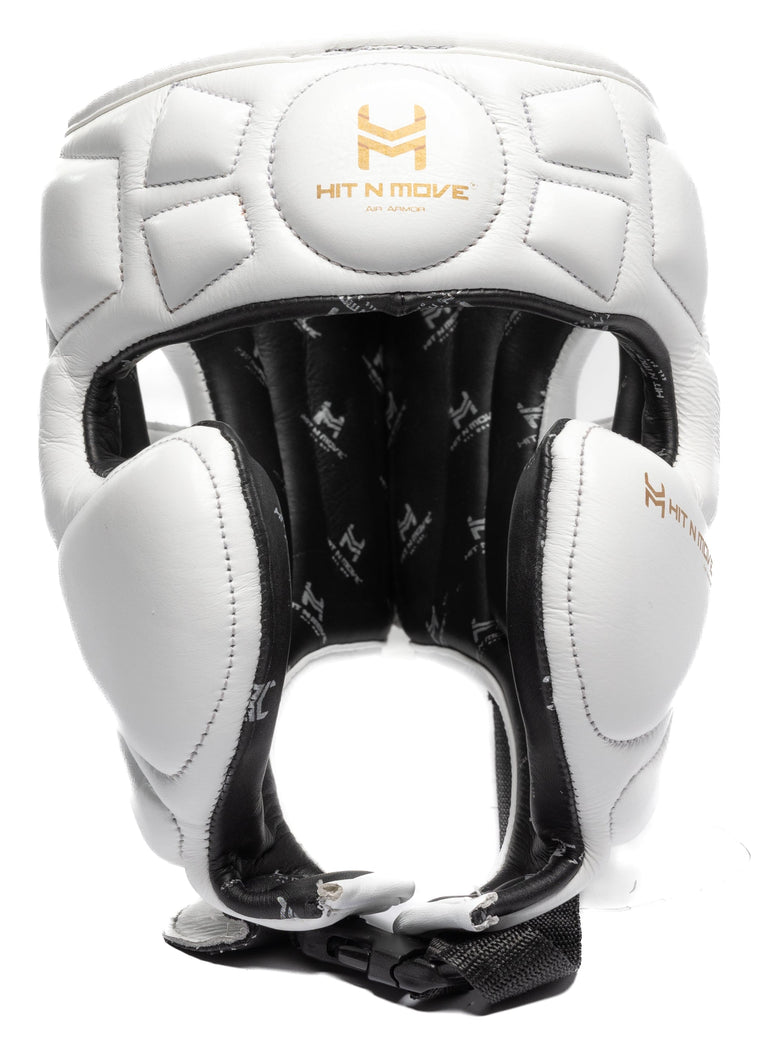 Hit N Move Head Guard Air Armor White/Gold
