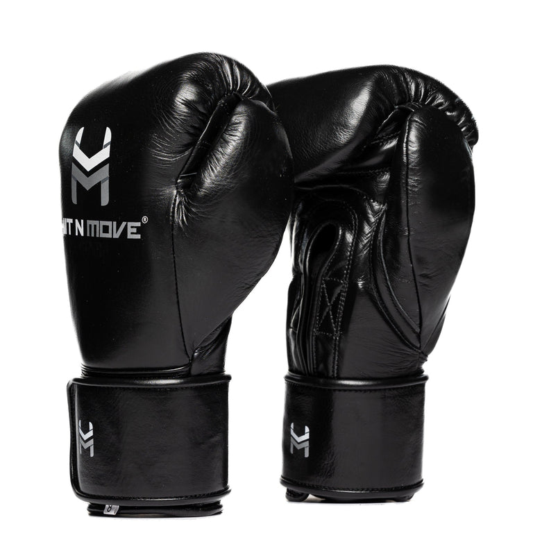 Hit N Move Boxing Gloves Horse Hair Black