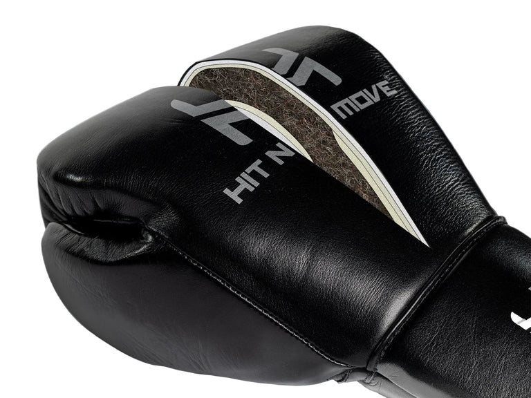 Hit N Move Boxing Gloves Horse Hair Black