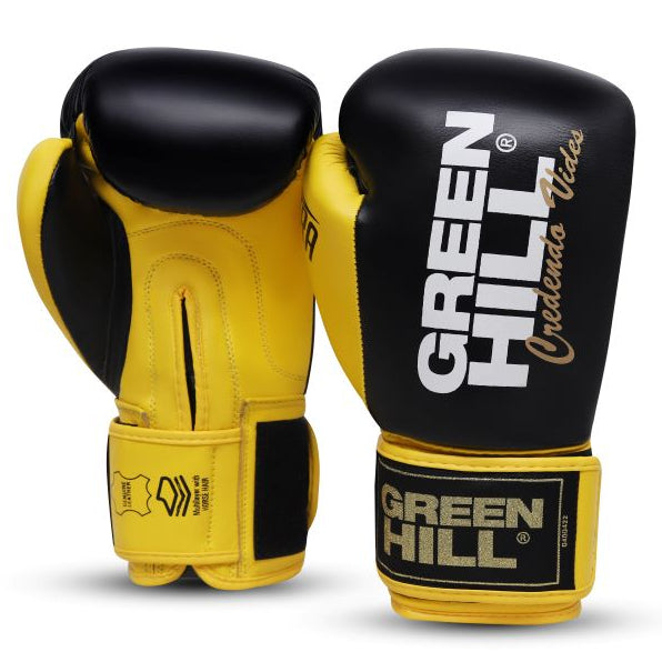 Green Hill Boxing Gloves Ultra Black/Yellow