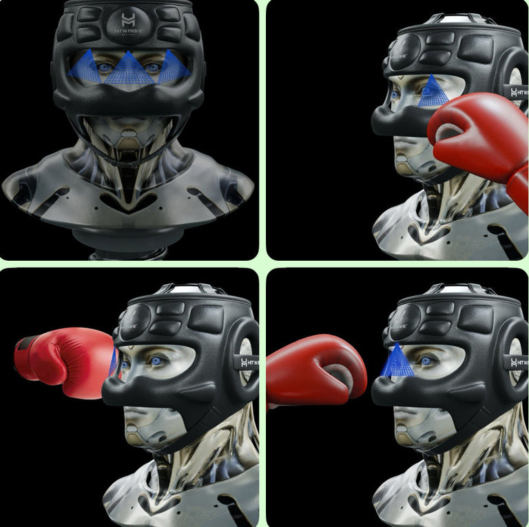 Hit N Move Headgear Face Saver Black