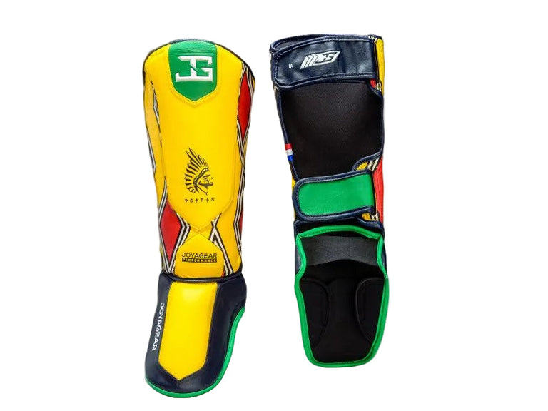 Joya Gear X Poatan Shin Guards Performance Tribal
