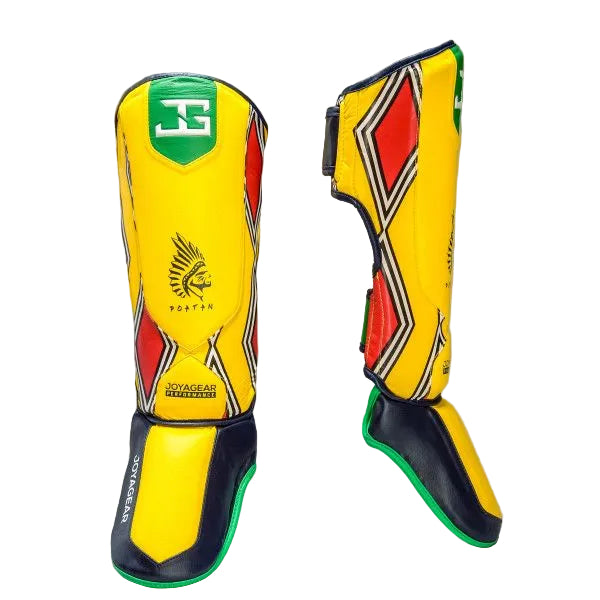 Joya Gear X Poatan Shin Guards Performance Tribal