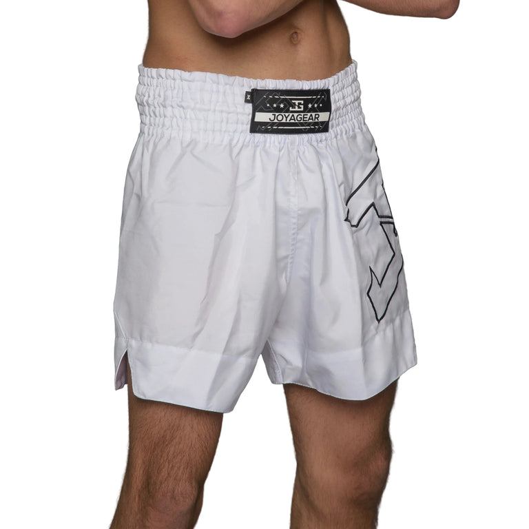 Joya Gear Strike Kickboxing Shorts White/Black