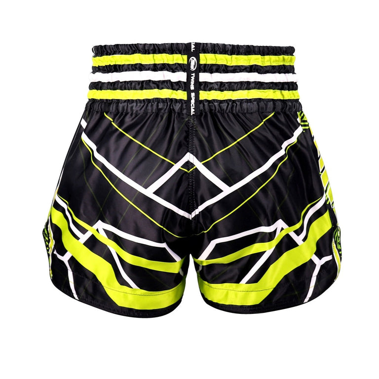 Twins Kickboxing Shorts TTBL Racing Black/Green