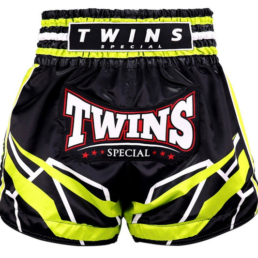 Twins Kickboxing Shorts TTBL Racing Black/Green