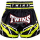 Twins Kickboxing Shorts TTBL Racing Black/Green