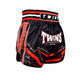Twins Kickboxing Shorts TTBL Racing Black/Red