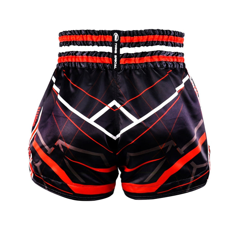 Twins Kickboxing Shorts TTBL Racing Black/Red