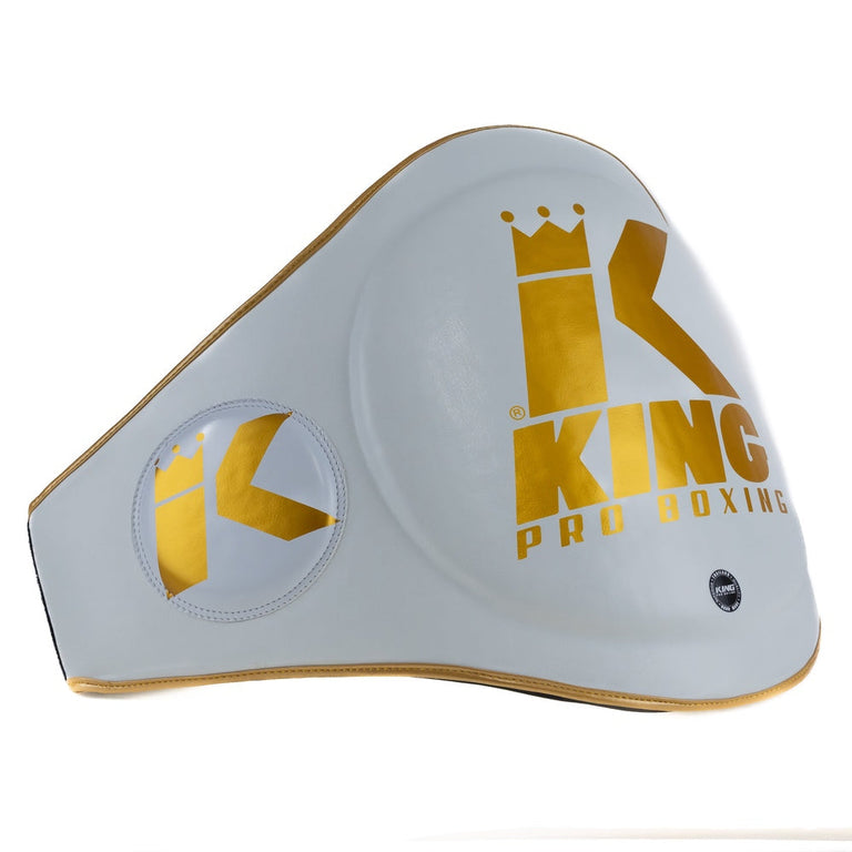 King Pro Boxing Belly Belt KPB BP White/Gold