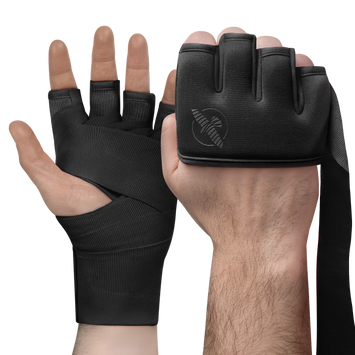 Hayabusa Knuckle Protector and Hand Wrap 2in1 Black