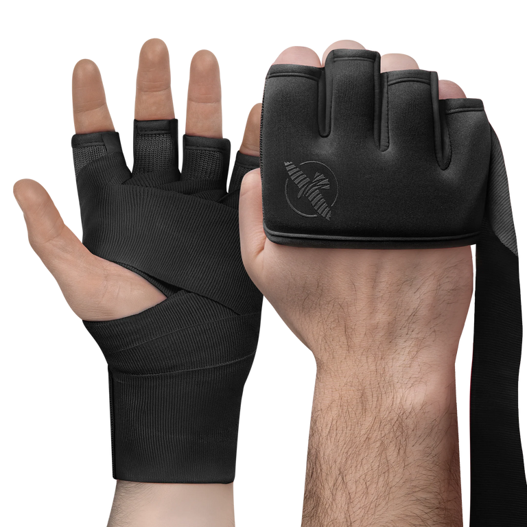 Hayabusa Knuckle Protector and Hand Wrap 2in1 Black