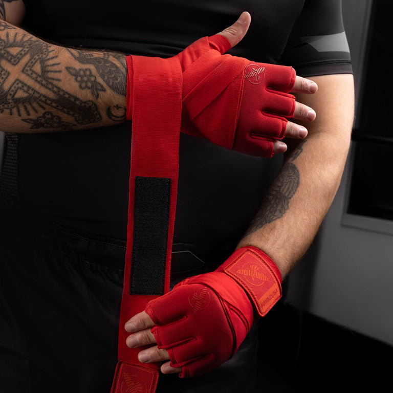Hayabusa Knuckle Protector and Hand Wrap 2in1 Red