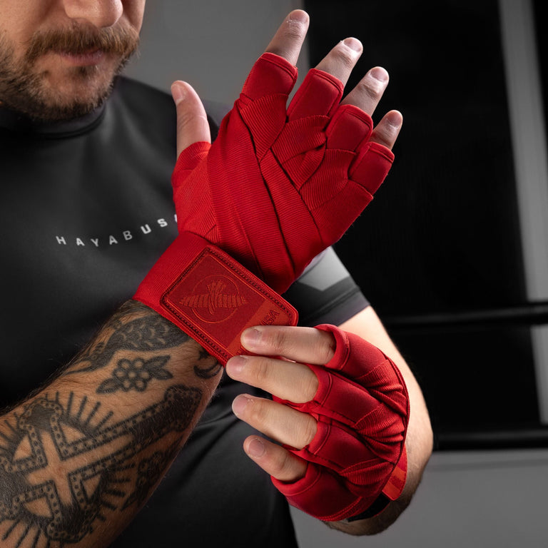 Hayabusa Knuckle Protector and Hand Wrap 2in1 Red