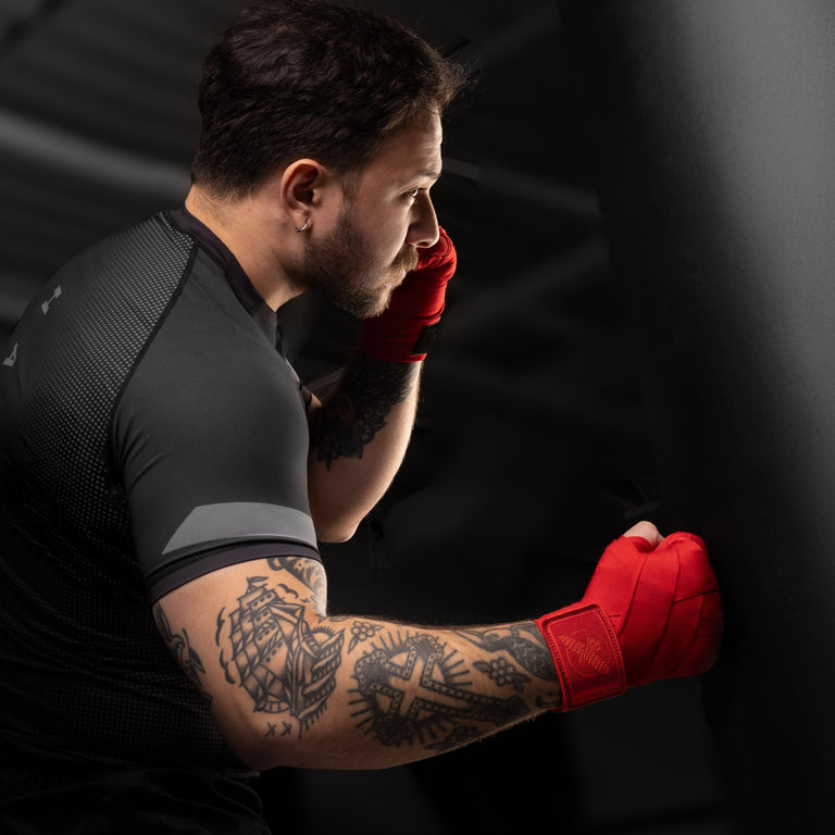 Hayabusa Knuckle Protector and Hand Wrap 2in1 Red