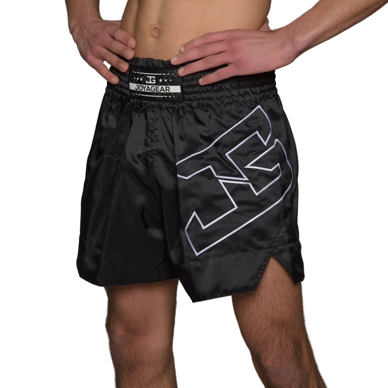 Joya Gear Strike Kickboxing Shorts Black/White