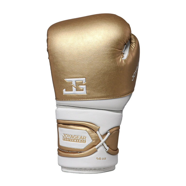 Joya Gear Boxing Gloves Performance V2 Lace-Up Gold/White